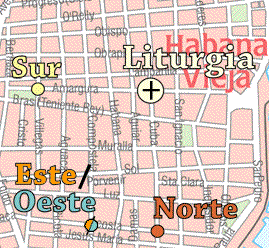 Habana Vieja, ubicaciones