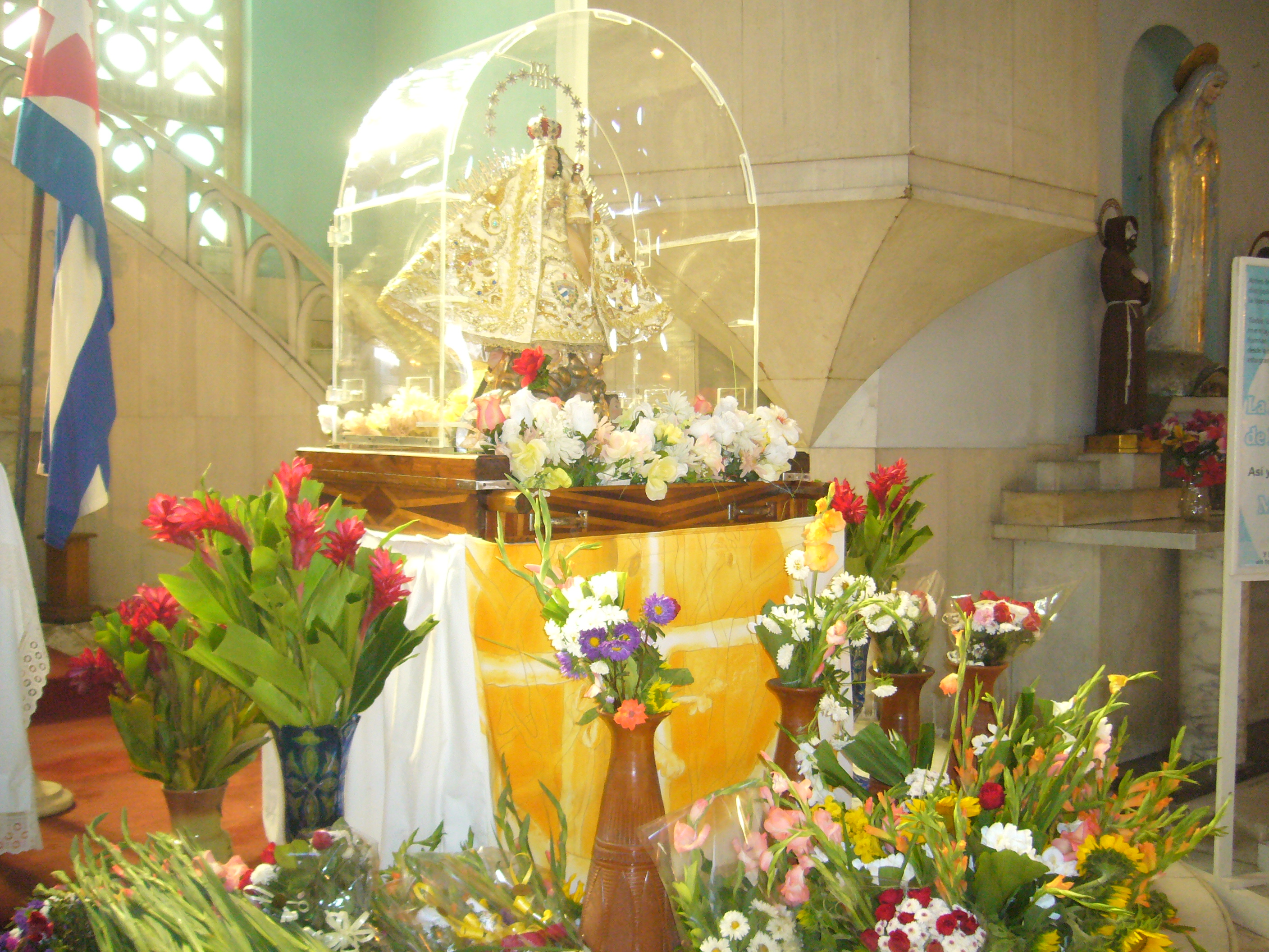 Virgen peregrina en Playa