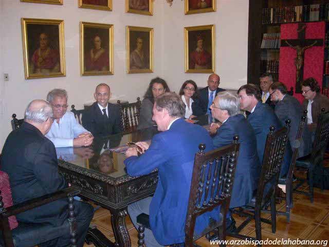Recibe el Cardenal Arzobispo de La Habana al Viceministro para el Desarrollo Econ&oacute;mico de Italia.