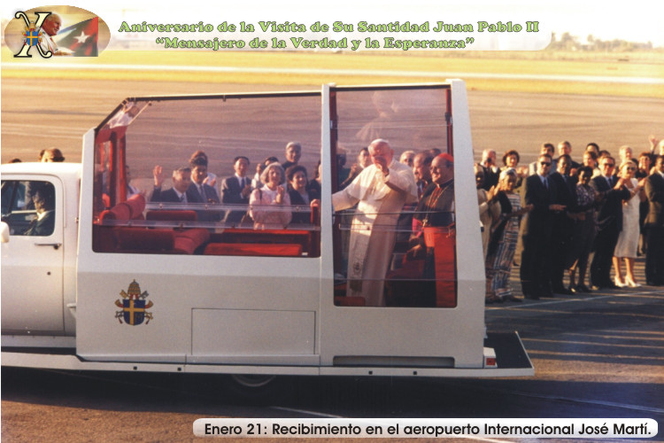 X Aniversario de la Visita de Su Santidad Juan Pablo II a Cuba. "Mensajero de la Verdad y la Esperanza". Foto: Ra&uacute;l Pa&ntilde;iellas.