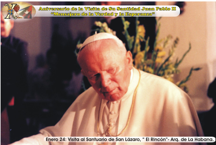 X Aniversario de la Visita de Su Santidad Juan Pablo II a Cuba. "Mensajero de la Verdad y la Esperanza". Foto: Ra&uacute;l Pa&ntilde;iellas.