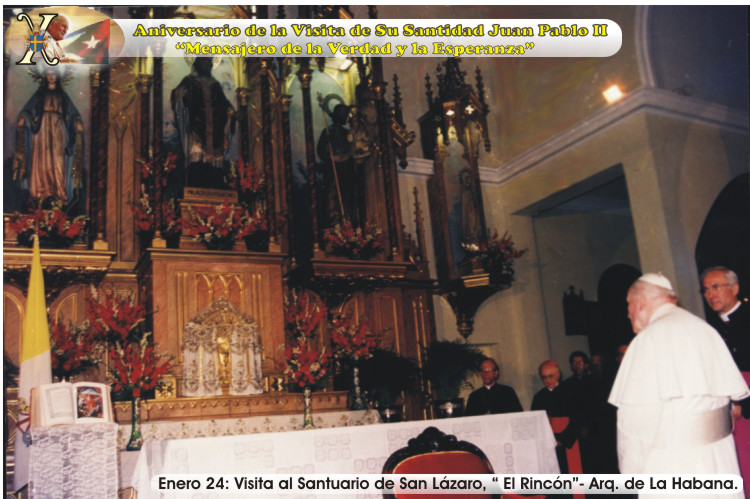 X Aniversario de la Visita de Su Santidad Juan Pablo II a Cuba. "Mensajero de la Verdad y la Esperanza". Foto: Ra&uacute;l Pa&ntilde;iellas.