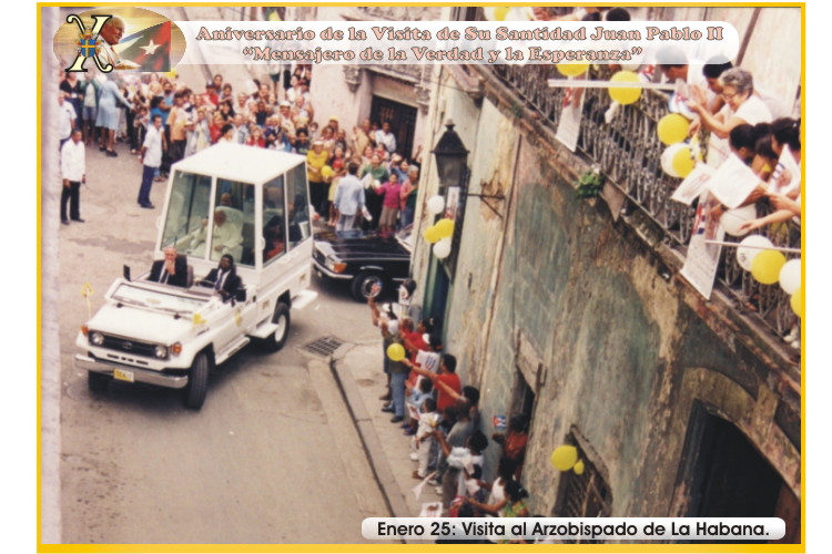 X Aniversario de la Visita de Su Santidad Juan Pablo II a Cuba. "Mensajero de la Verdad y la Esperanza". Foto: Ra&uacute;l Pa&ntilde;iellas.