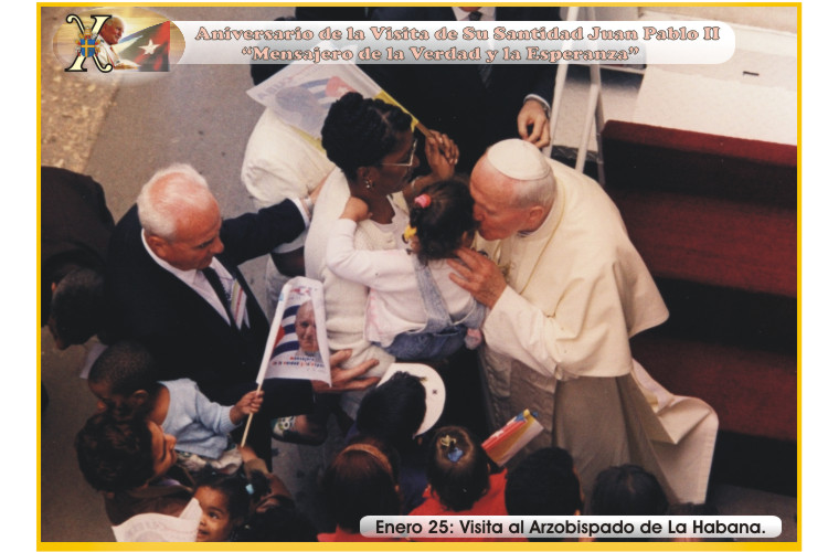 X Aniversario de la Visita de Su Santidad Juan Pablo II a Cuba. "Mensajero de la Verdad y la Esperanza". Foto: Ra&uacute;l Pa&ntilde;iellas.