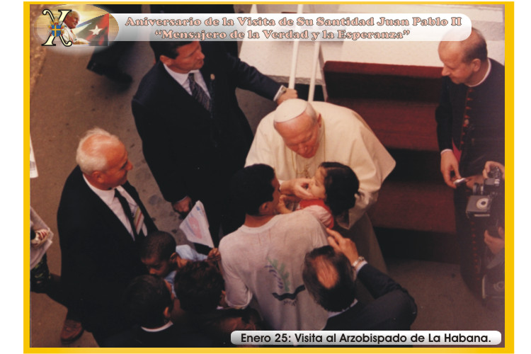 X Aniversario de la Visita de Su Santidad Juan Pablo II a Cuba. "Mensajero de la Verdad y la Esperanza". Foto: Ra&uacute;l Pa&ntilde;iellas.