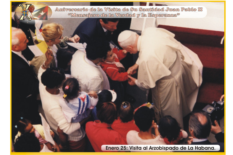 X Aniversario de la Visita de Su Santidad Juan Pablo II a Cuba. "Mensajero de la Verdad y la Esperanza". Foto: Ra&uacute;l Pa&ntilde;iellas.