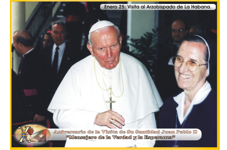 X Aniversario de la Visita de Su Santidad Juan Pablo II a Cuba. "Mensajero de la Verdad y la Esperanza". Foto: Ra&uacute;l Pa&ntilde;iellas.