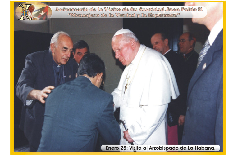 X Aniversario de la Visita de Su Santidad Juan Pablo II a Cuba. "Mensajero de la Verdad y la Esperanza". Foto: Ra&uacute;l Pa&ntilde;iellas.