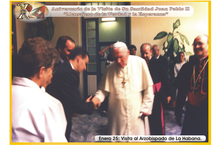 X Aniversario de la Visita de Su Santidad Juan Pablo II a Cuba. "Mensajero de la Verdad y la Esperanza". Foto: Ra&uacute;l Pa&ntilde;iellas.