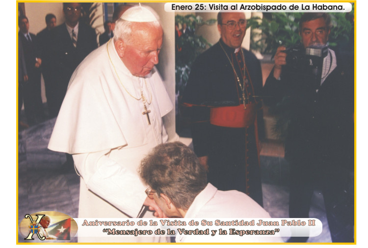 X Aniversario de la Visita de Su Santidad Juan Pablo II a Cuba. "Mensajero de la Verdad y la Esperanza". Foto: Ra&uacute;l Pa&ntilde;iellas.