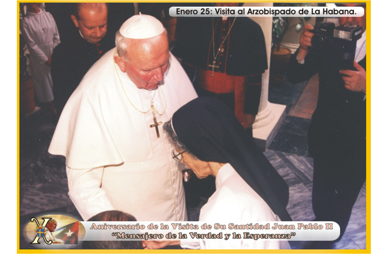 X Aniversario de la Visita de Su Santidad Juan Pablo II a Cuba. "Mensajero de la Verdad y la Esperanza". Foto: Ra&uacute;l Pa&ntilde;iellas.