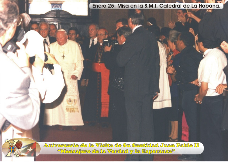 X Aniversario de la Visita de Su Santidad Juan Pablo II a Cuba. "Mensajero de la Verdad y la Esperanza". Foto: Ra&uacute;l Pa&ntilde;iellas.
