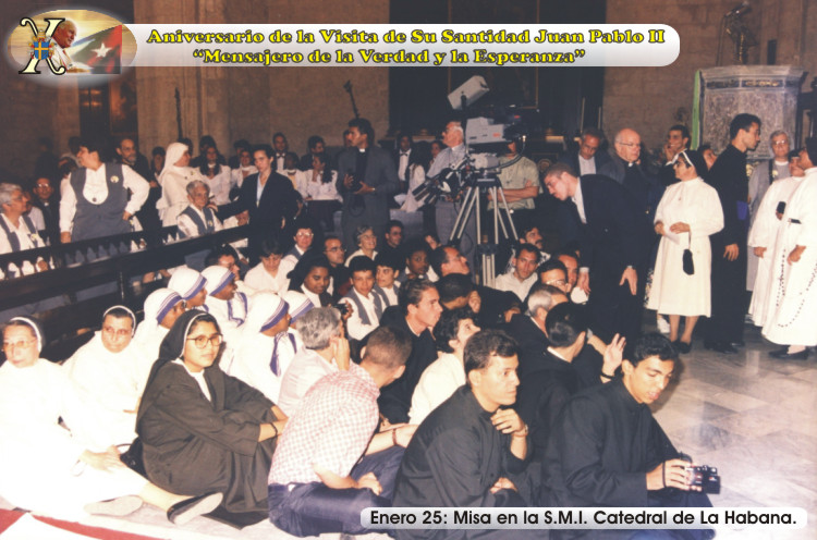 X Aniversario de la Visita de Su Santidad Juan Pablo II a Cuba. "Mensajero de la Verdad y la Esperanza". Foto: Ra&uacute;l Pa&ntilde;iellas.