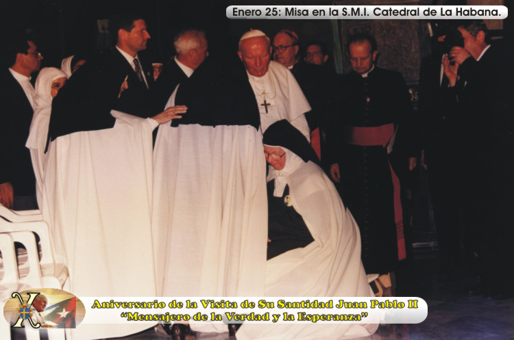 X Aniversario de la Visita de Su Santidad Juan Pablo II a Cuba. "Mensajero de la Verdad y la Esperanza". Foto: Ra&uacute;l Pa&ntilde;iellas.