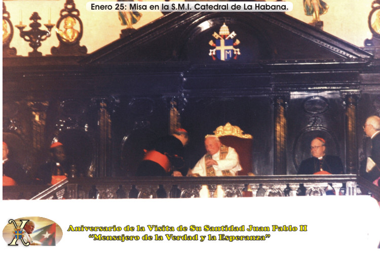 X Aniversario de la Visita de Su Santidad Juan Pablo II a Cuba. "Mensajero de la Verdad y la Esperanza". Foto: Ra&uacute;l Pa&ntilde;iellas.