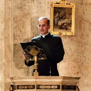 Pbro. Yosvany Carvajal en el Sermón de las Siete Palabras.