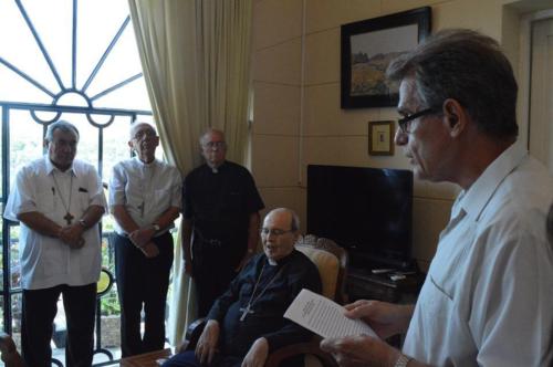 Dr. Gustavo Andújar, quien fuera presidente de SIGNIS Mundial, pronunció en el acto las palabras de elogio